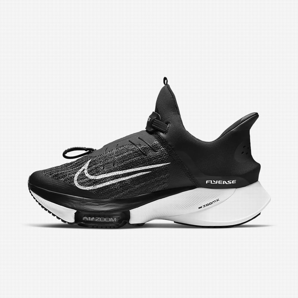 Bezecke Topanky Nike Air Zoom Tempo NEXT% FlyEase Panske Čierne Biele Čierne Biele | SK209635