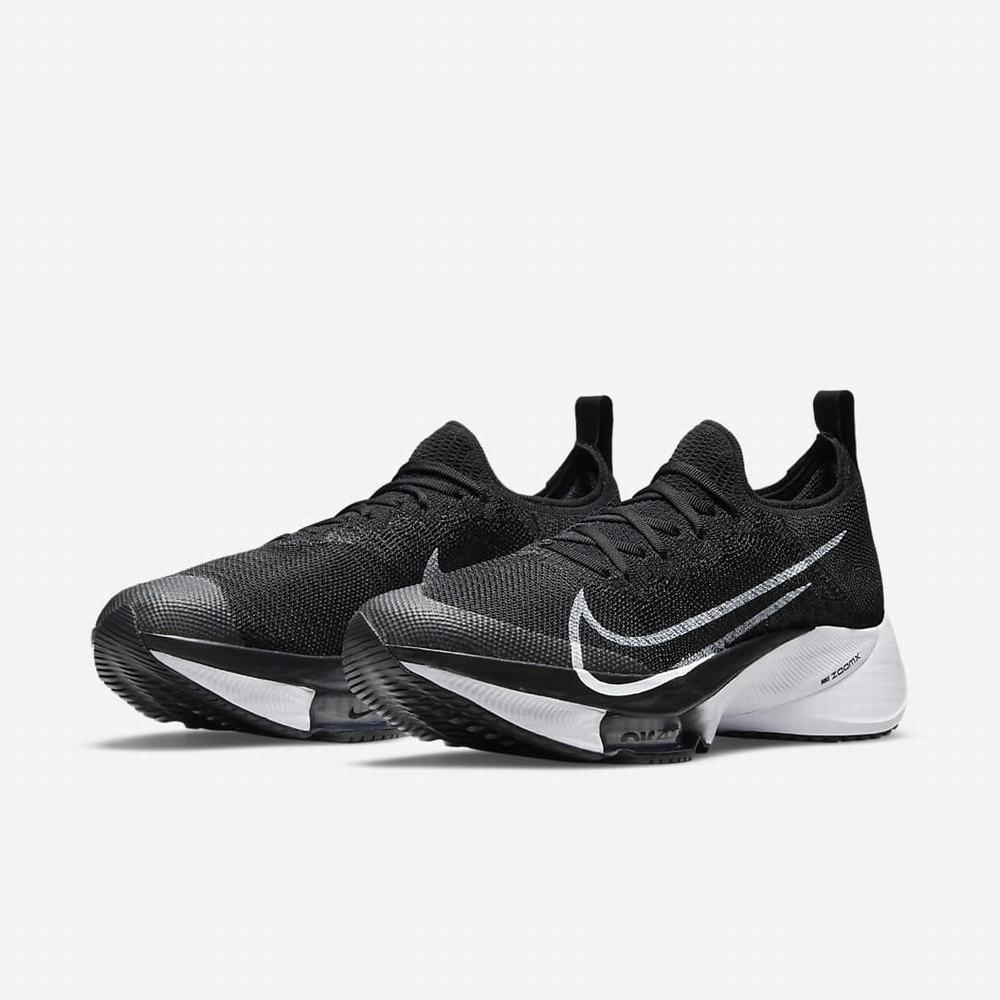 Bezecke Topanky Nike Air Zoom Tempo NEXT% Damske Čierne Tmavo Siva Platina Biele | SK906142