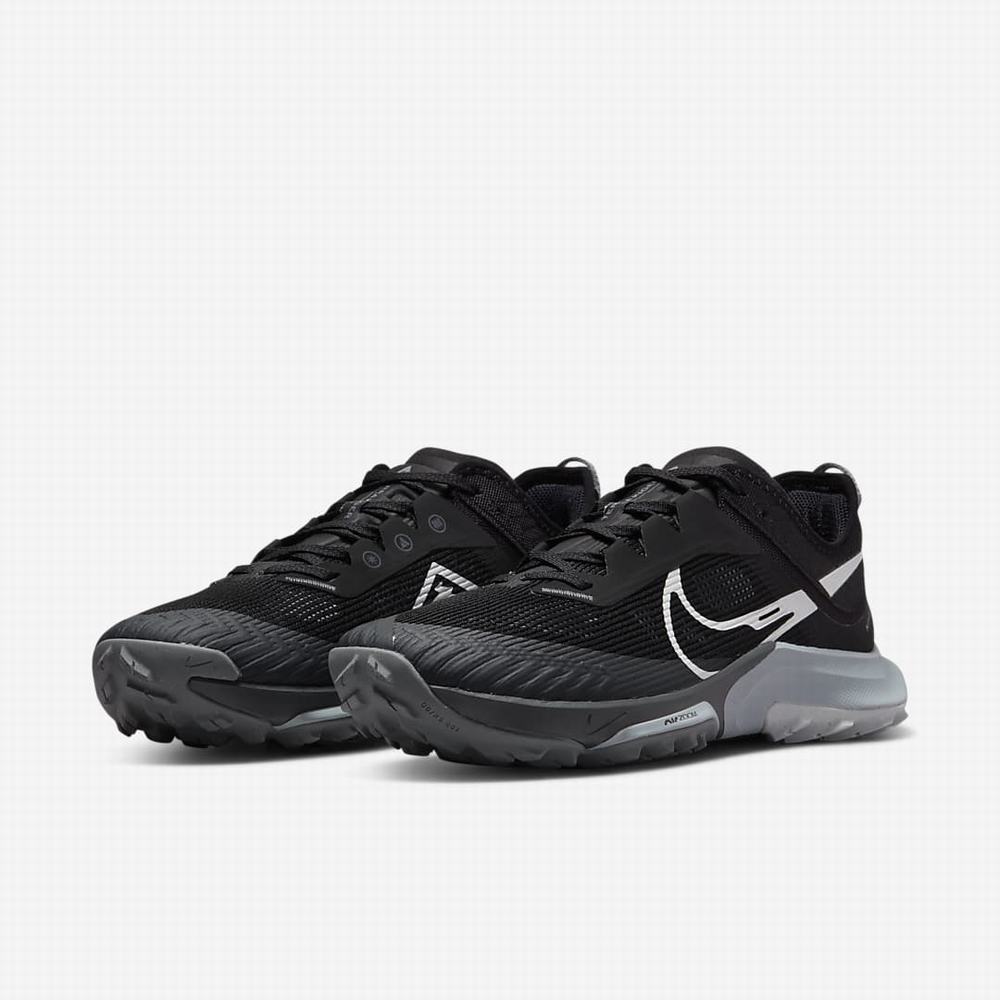 Bezecke Topanky Nike Air Zoom Terra Kiger 8 Panske Čierne Tmavo Siva Siva Platina | SK620871