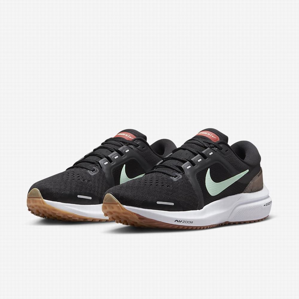 Bezecke Topanky Nike Air Zoom Vomero 16 Damske Čierne Biele Mätové | SK342985