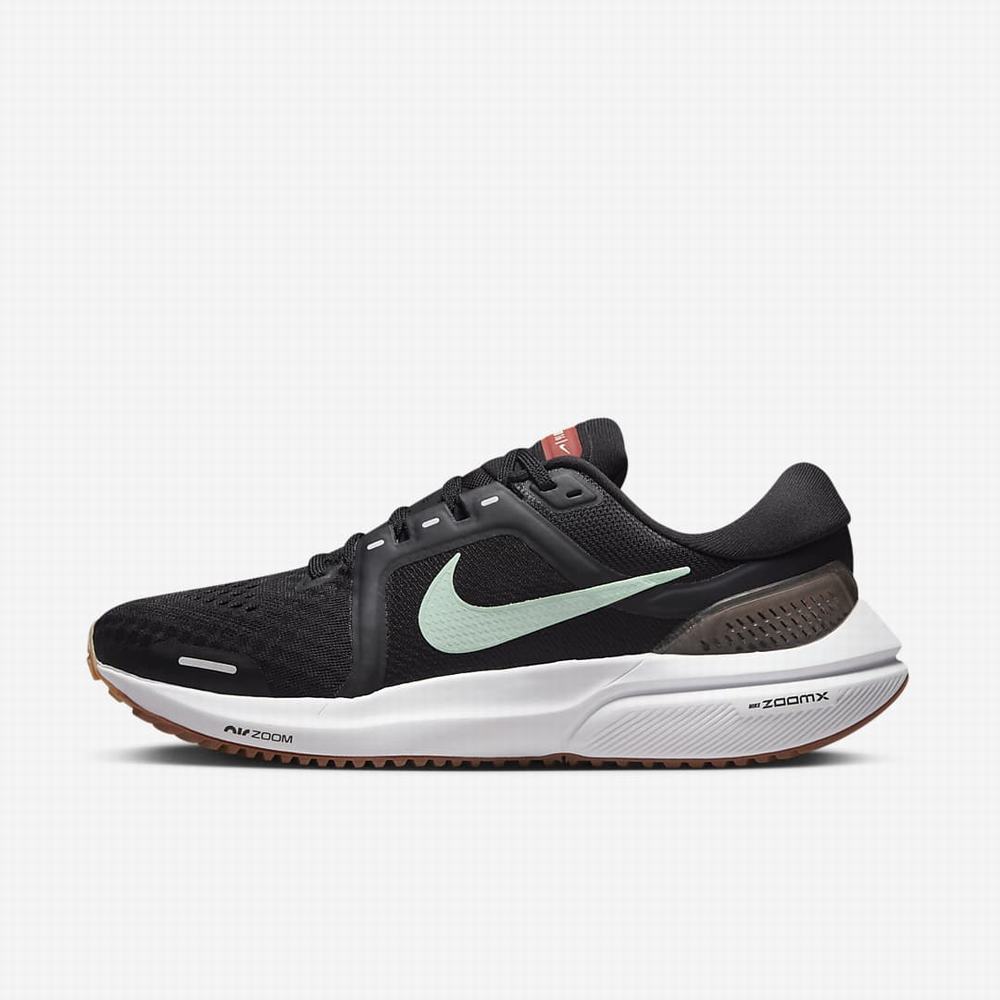 Bezecke Topanky Nike Air Zoom Vomero 16 Damske Čierne Biele Mätové | SK342985