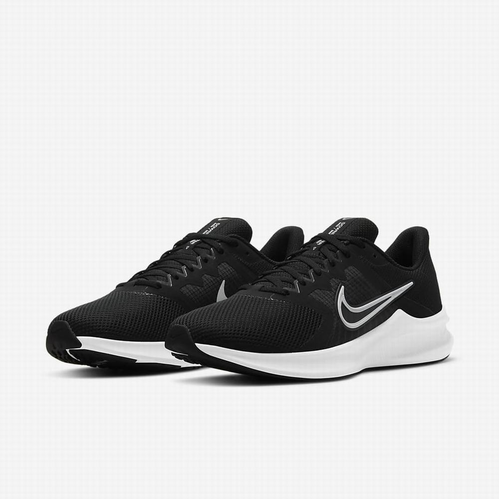 Bezecke Topanky Nike Downshifter 11 Panske Čierne Tmavo Siva Biele | SK631809