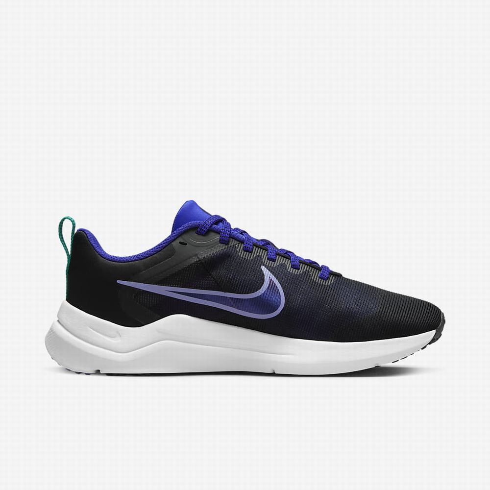 Bezecke Topanky Nike Downshifter 12 Damske Čierne Biele | SK391064