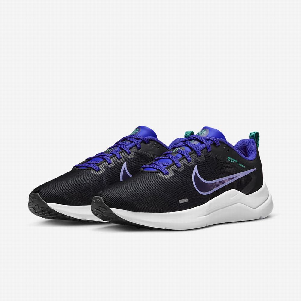 Bezecke Topanky Nike Downshifter 12 Damske Čierne Biele | SK391064