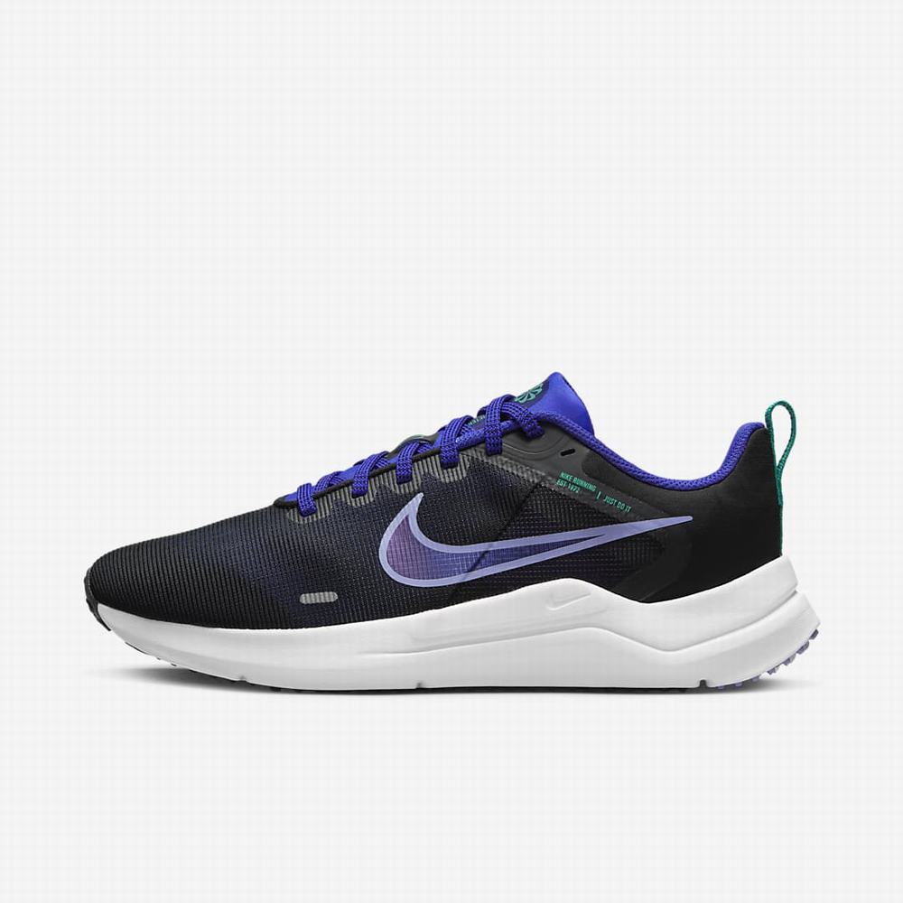 Bezecke Topanky Nike Downshifter 12 Damske Čierne Biele | SK391064