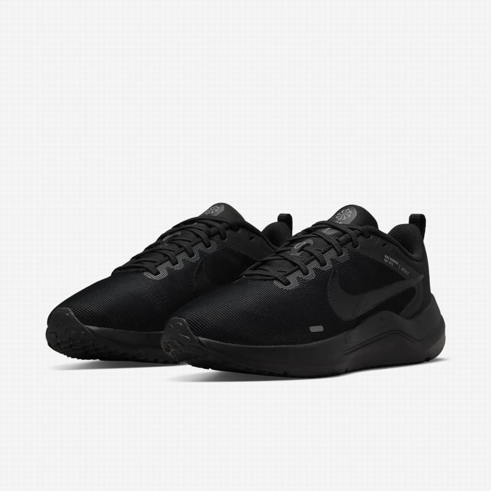 Bezecke Topanky Nike Downshifter 12 Damske Čierne Tmavo Siva Siva Čierne | SK813924