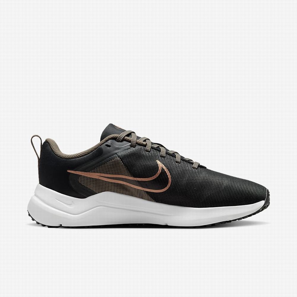 Bezecke Topanky Nike Downshifter 12 Damske Tmavo Siva Olivovo Zelená Siva Metal Meď Metal Strieborne | SK840173