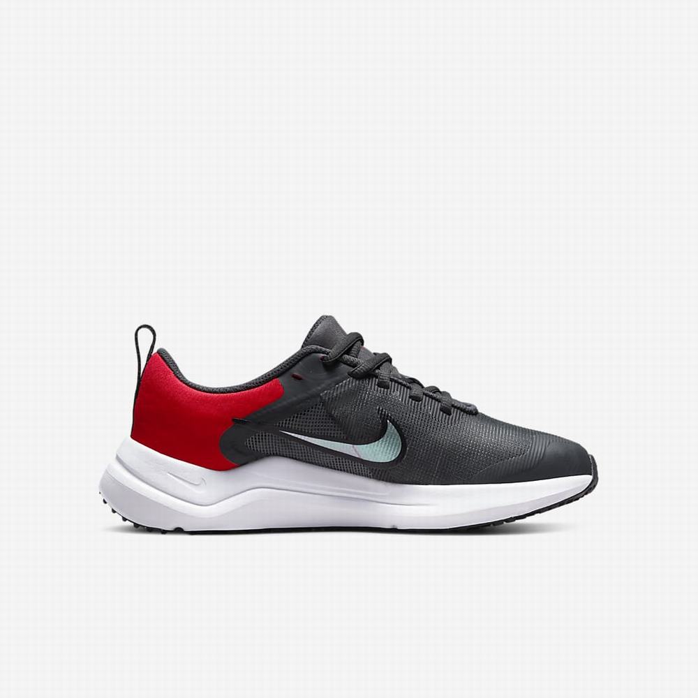 Bezecke Topanky Nike Downshifter 12 Detske Tmavo Siva Svetlo Siva Červené Svetlo Siva | SK706213