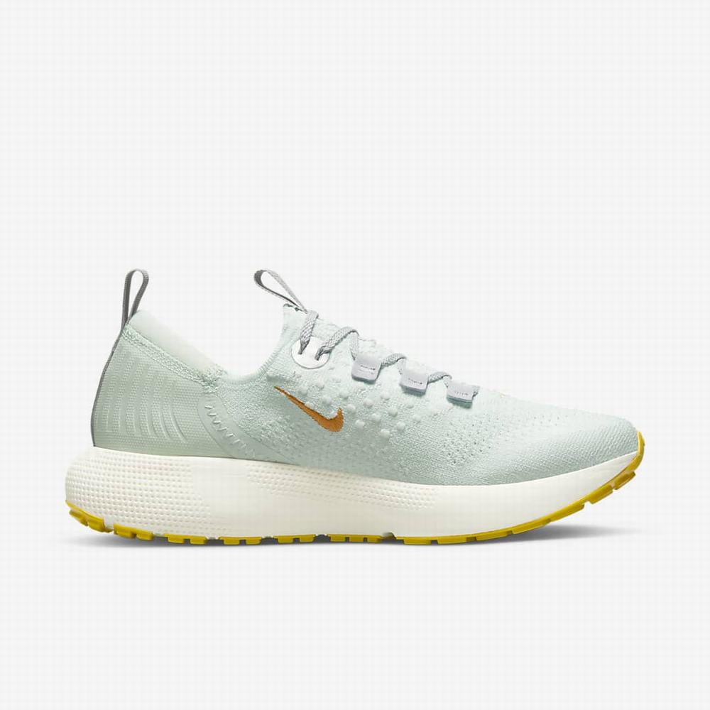 Bezecke Topanky Nike Escape Run Flyknit Damske Zelene Siva Platina | SK094825