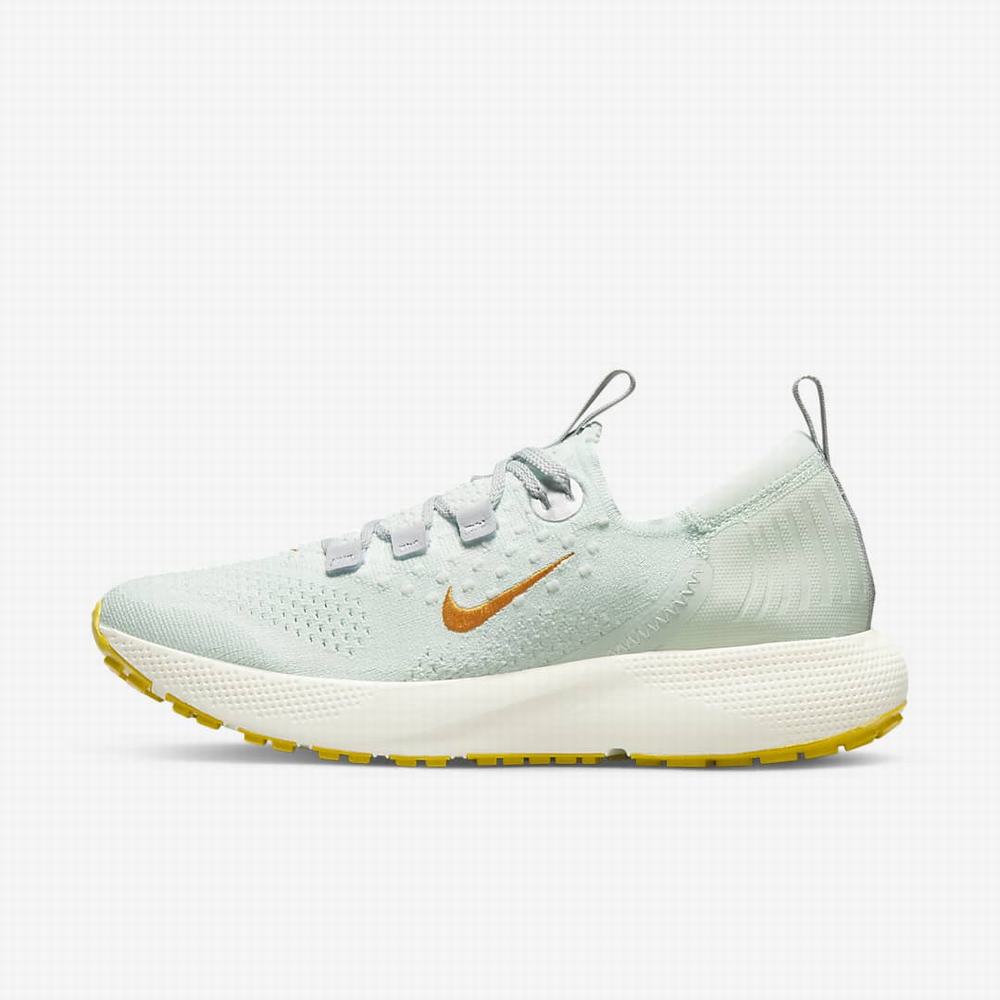 Bezecke Topanky Nike Escape Run Flyknit Damske Zelene Siva Platina | SK094825