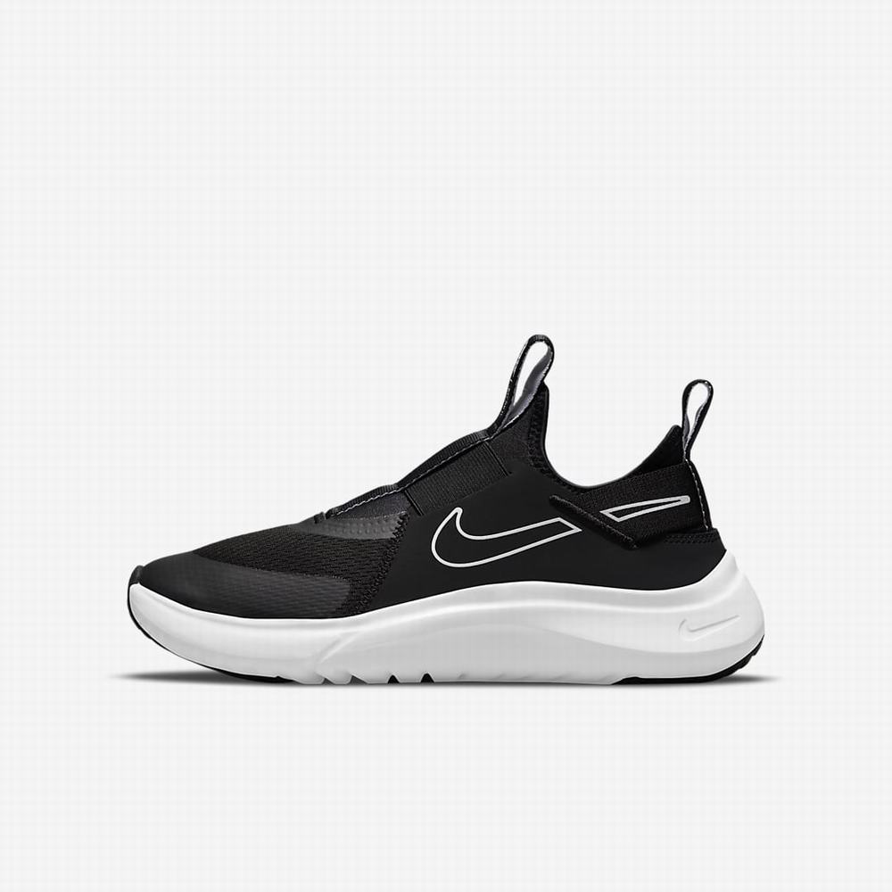 Bezecke Topanky Nike Flex Plus Detske Čierne Biele | SK374610