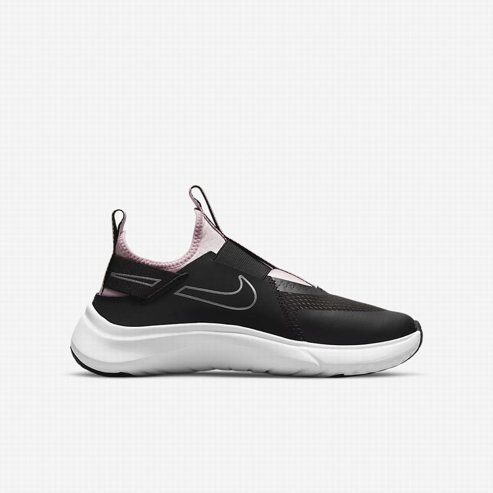 Bezecke Topanky Nike Flex Plus Detske Čierne Ruzove Metal Strieborne | SK970513