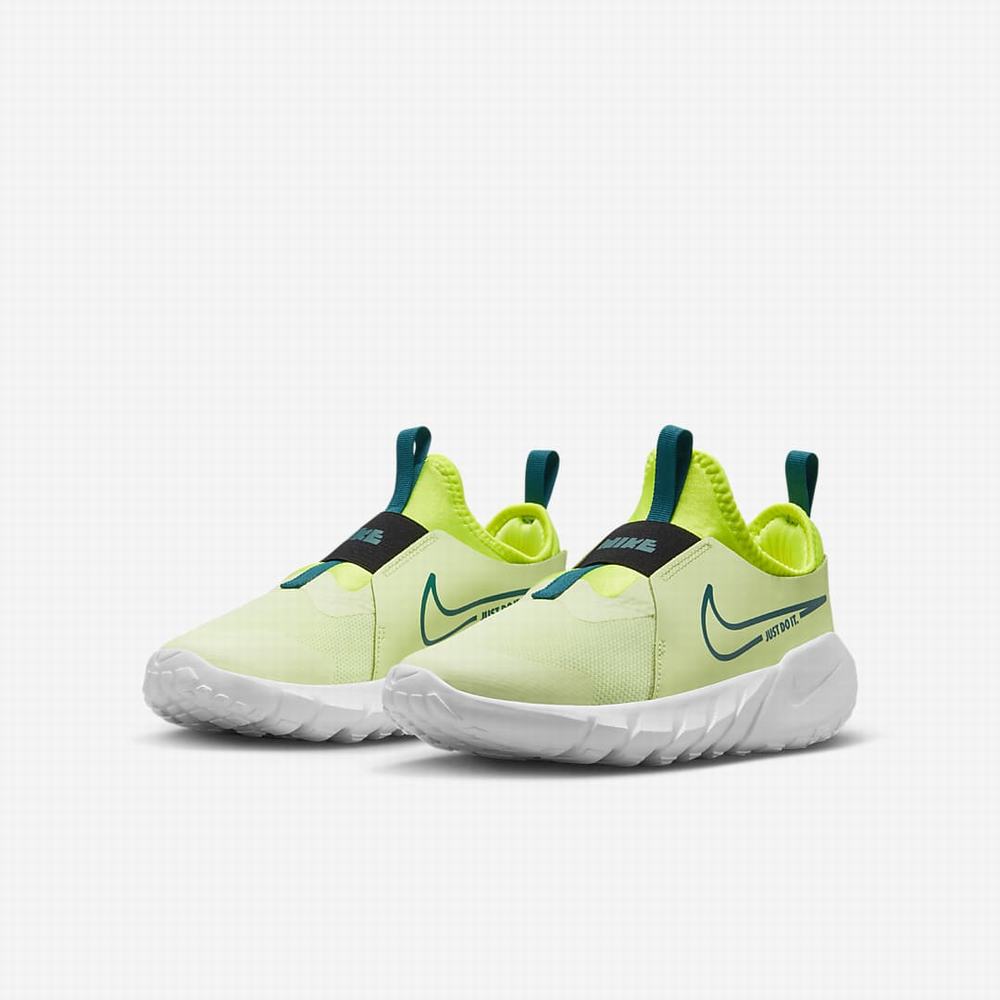 Bezecke Topanky Nike Flex Runner 2 Detske Zelene Čierne | SK063587