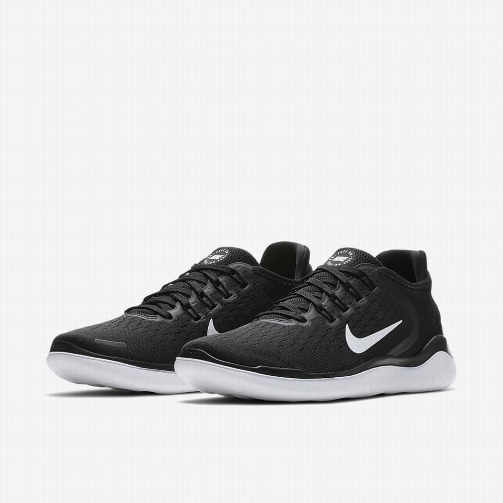 Bezecke Topanky Nike Free RN 2018 Damske Čierne Biele | SK802534