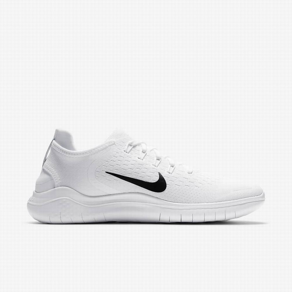 Bezecke Topanky Nike Free RN 2018 Panske Biele Čierne | SK649785