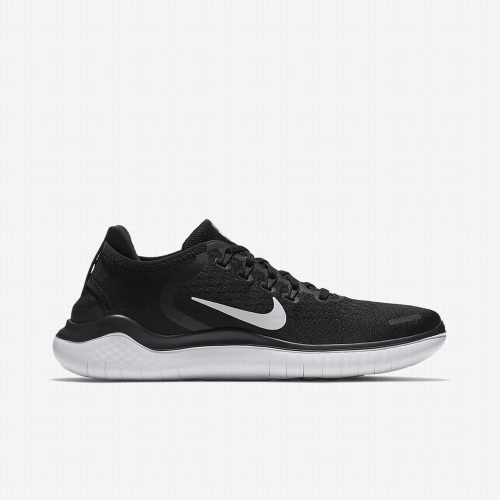 Bezecke Topanky Nike Free RN 2018 Panske Čierne Biele | SK982674