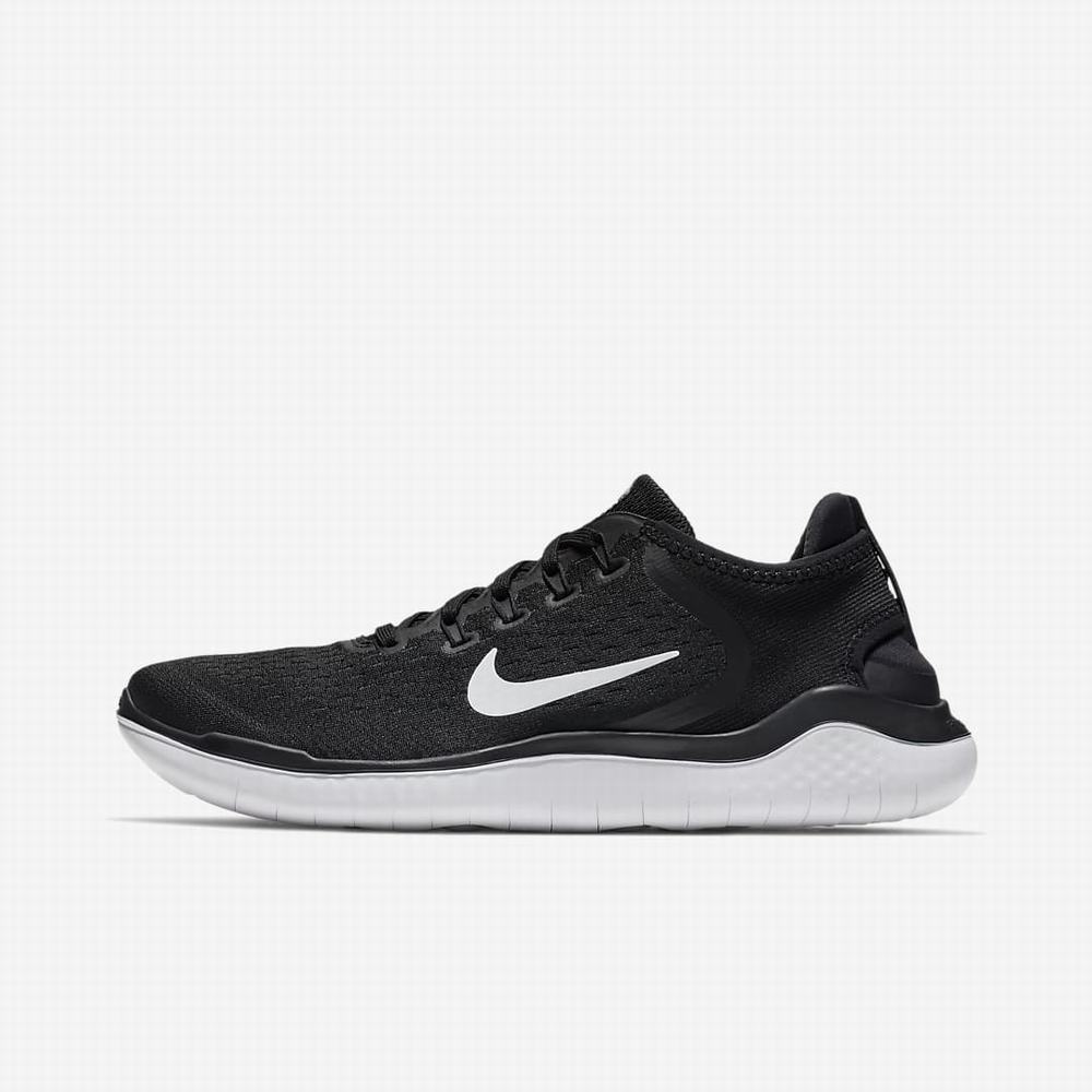 Bezecke Topanky Nike Free RN 2018 Panske Čierne Biele | SK982674