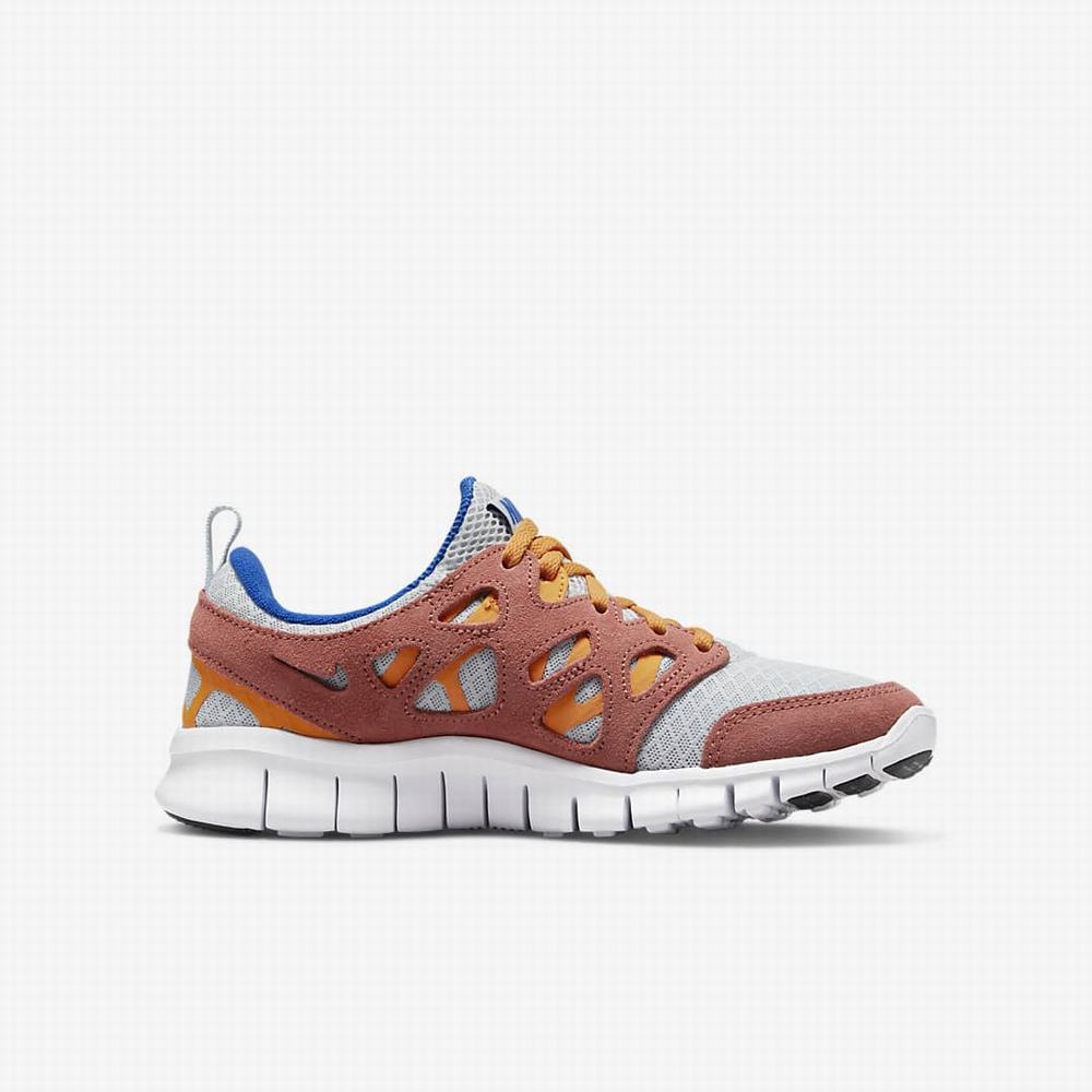 Bezecke Topanky Nike Free Run 2 Detske Siva Zlate Kráľovská Modrá | SK219453