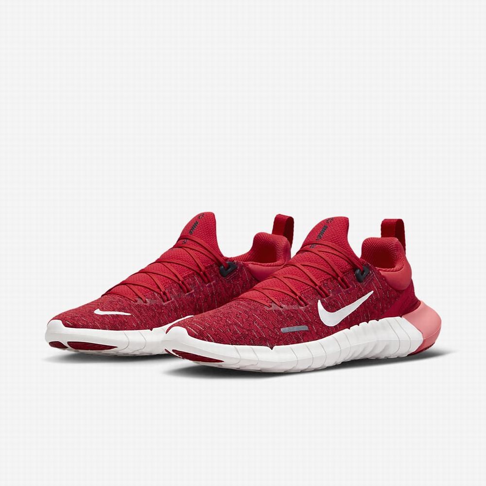 Bezecke Topanky Nike Free Run 5.0 Damske Červené Biele | SK943260