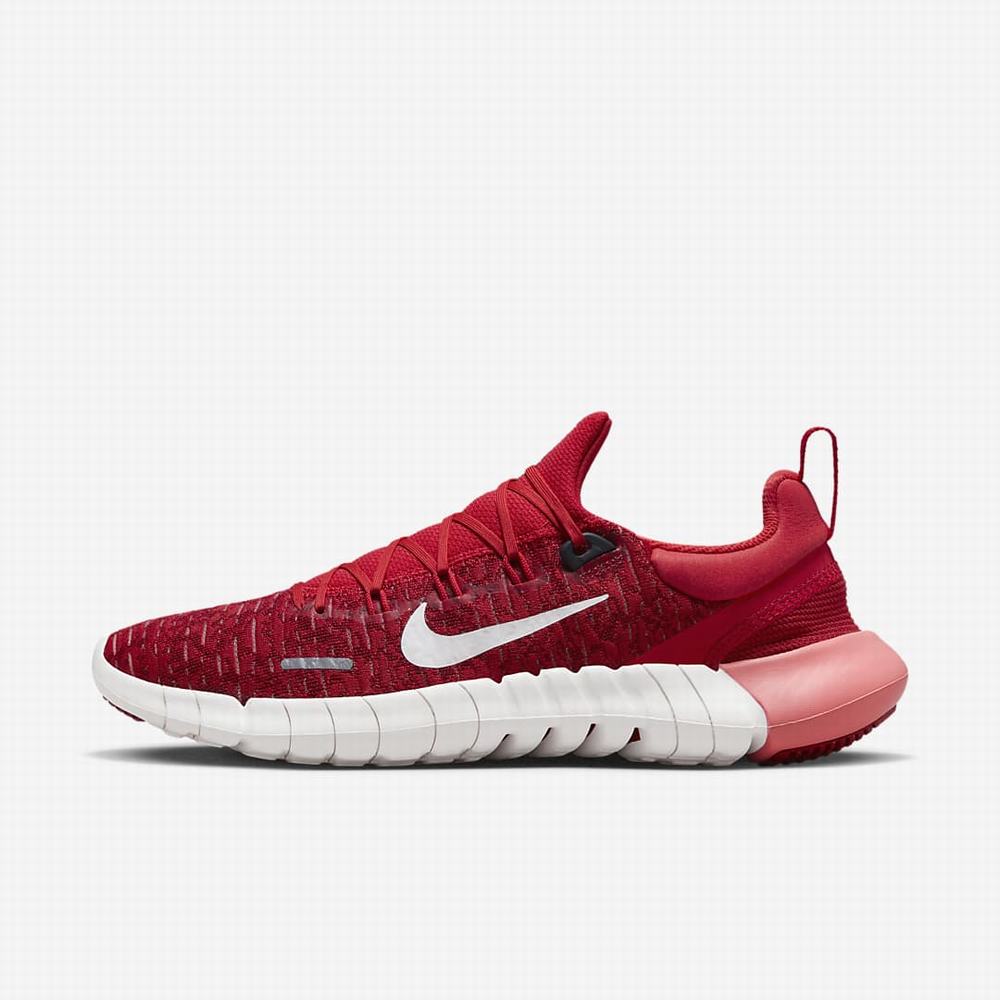 Bezecke Topanky Nike Free Run 5.0 Damske Červené Biele | SK943260