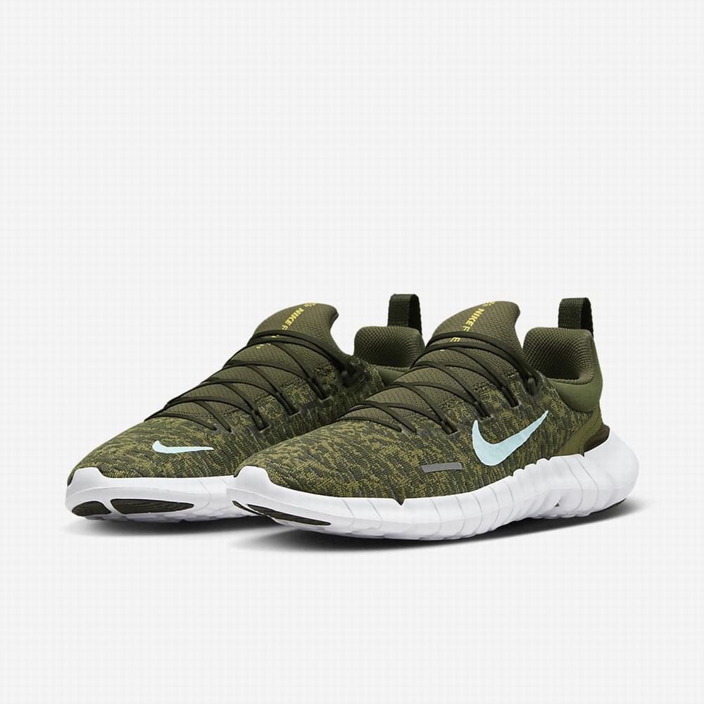 Bezecke Topanky Nike Free Run 5.0 Panske Hnedožltý Modre | SK480632