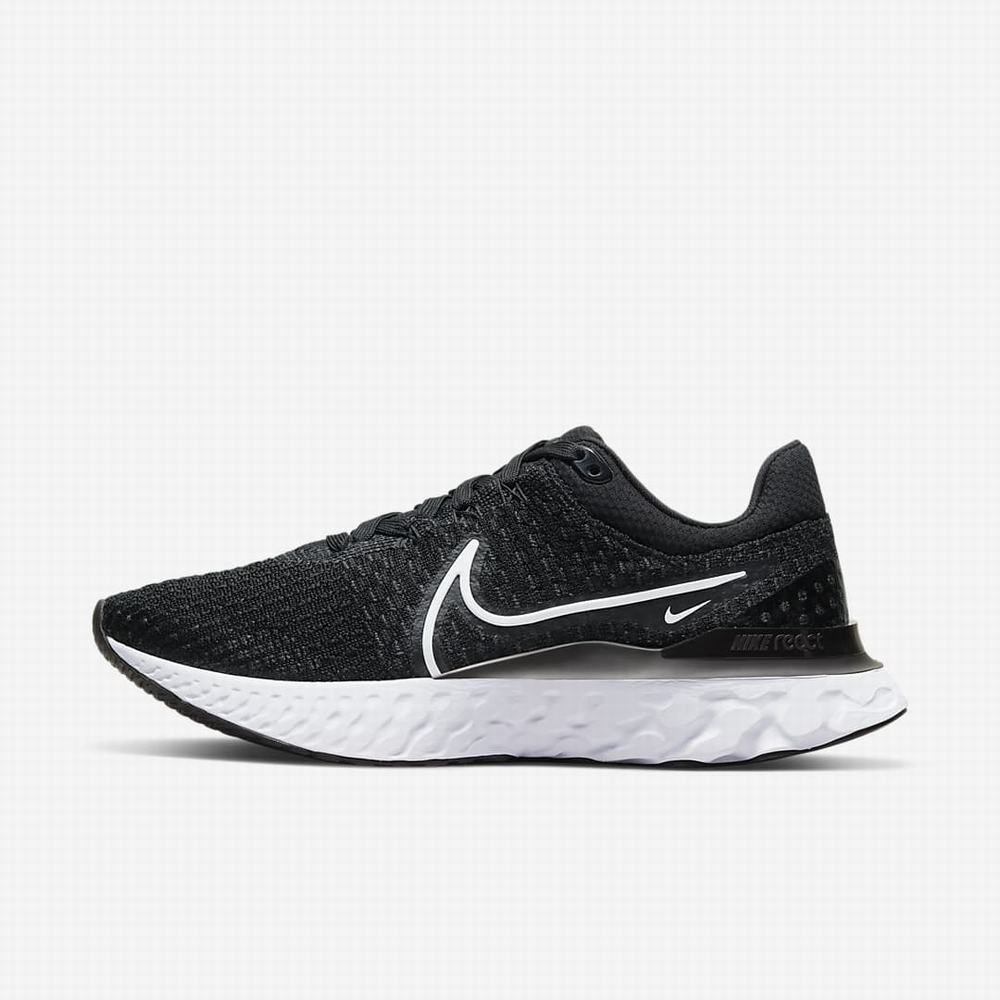 Bezecke Topanky Nike Infinity React 3 Damske Čierne Biele | SK968340