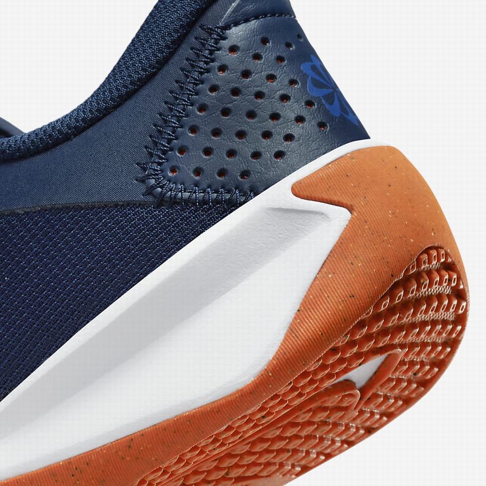 Bezecke Topanky Nike Omni Multi-Court Detske Námornícka Modrá Kráľovská Modrá Biele Oranžové | SK261975