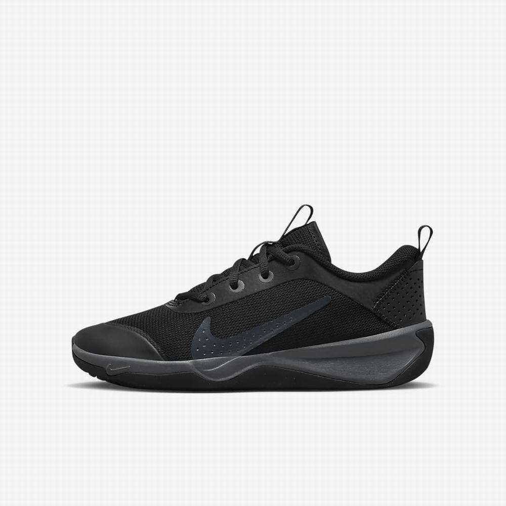 Bezecke Topanky Nike Omni Multi-Court Detske Čierne Tmavo Siva | SK603984