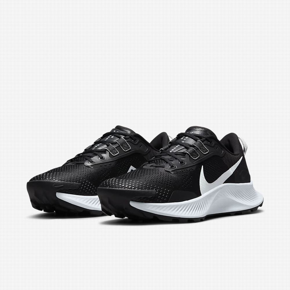 Bezecke Topanky Nike Pegasus Trail 3 Damske Čierne Tmavo Siva Platina | SK732105