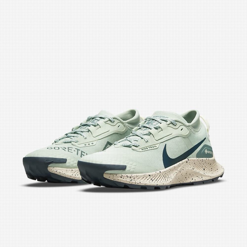 Bezecke Topanky Nike Pegasus Trail 3 GORE-TEX Damske Zelene Biele Námornícka Modrá | SK914307