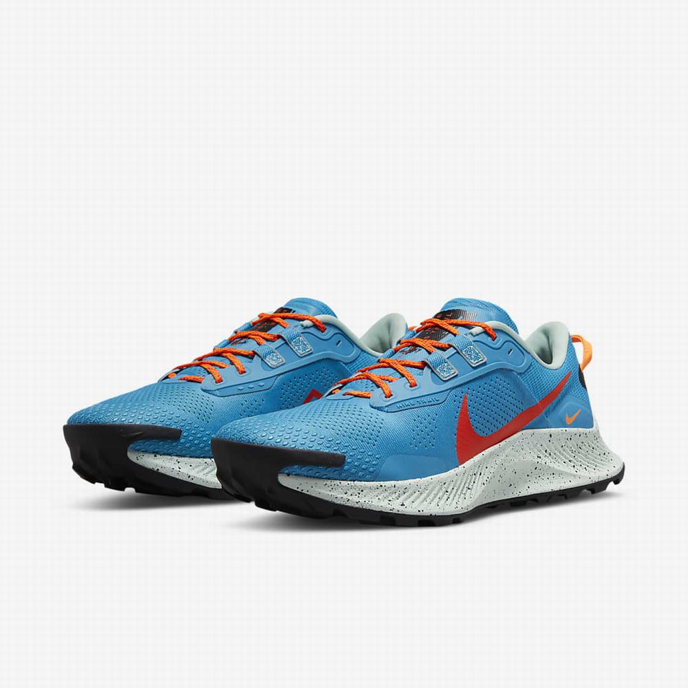 Bezecke Topanky Nike Pegasus Trail 3 Panske Modre Mätové Čierne Červené | SK791602