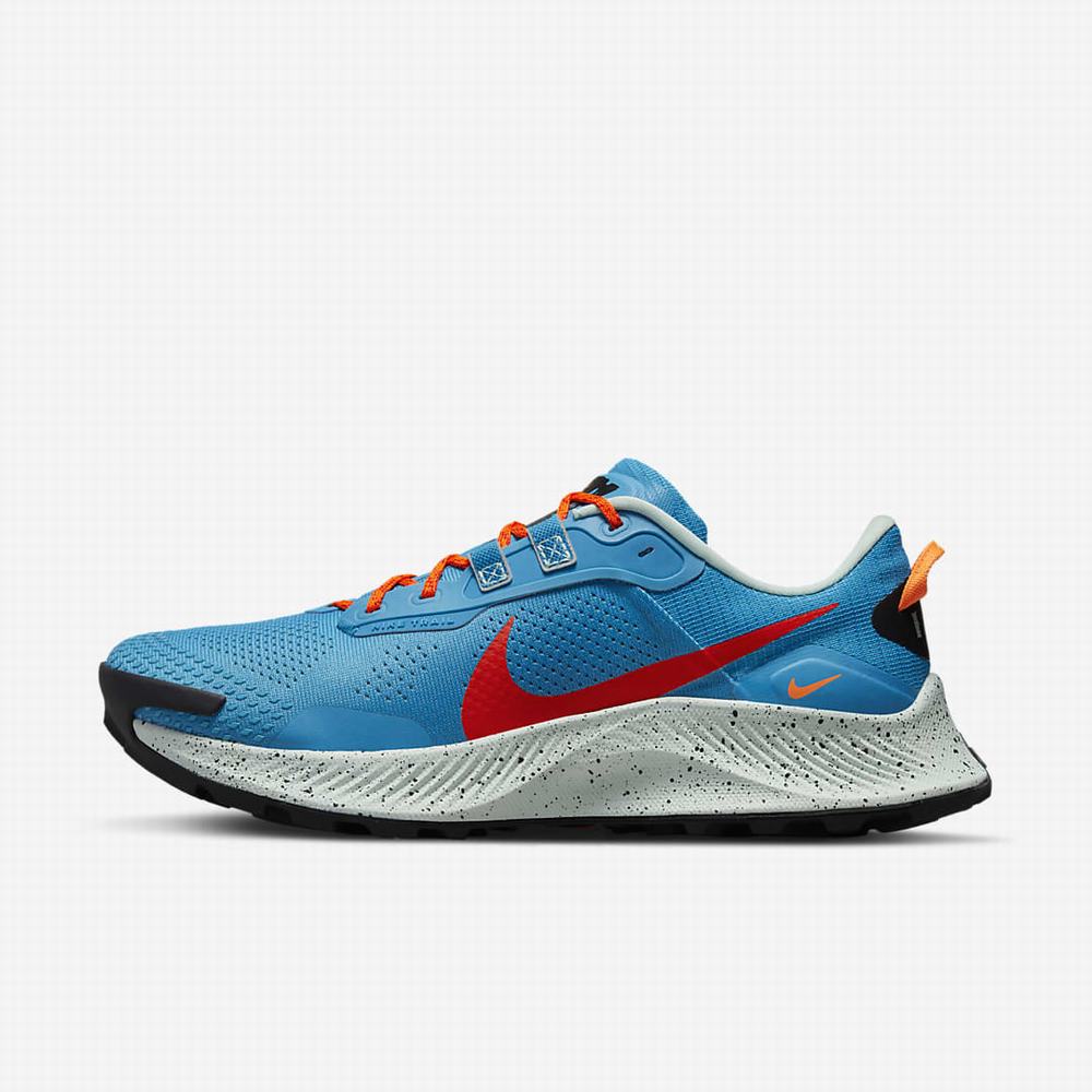 Bezecke Topanky Nike Pegasus Trail 3 Panske Modre Mätové Čierne Červené | SK791602