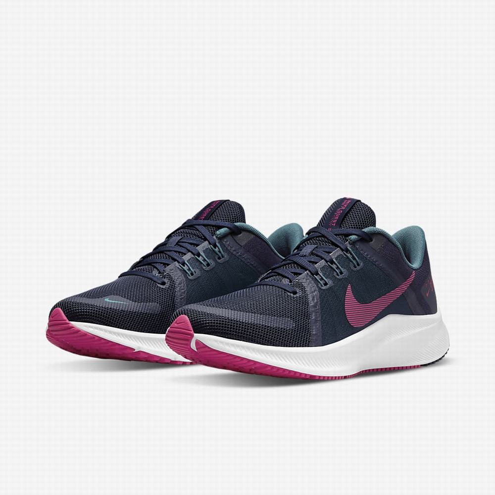 Bezecke Topanky Nike Quest 4 Damske Čierne Ruzove Tmavo Siva Biele | SK781604