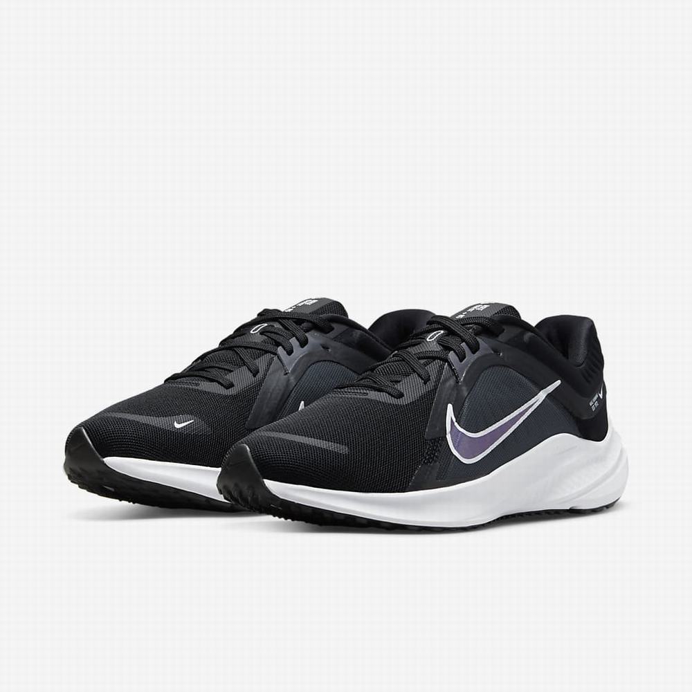 Bezecke Topanky Nike Quest 5 Damske Čierne Siva Tmavo Siva Biele | SK876145