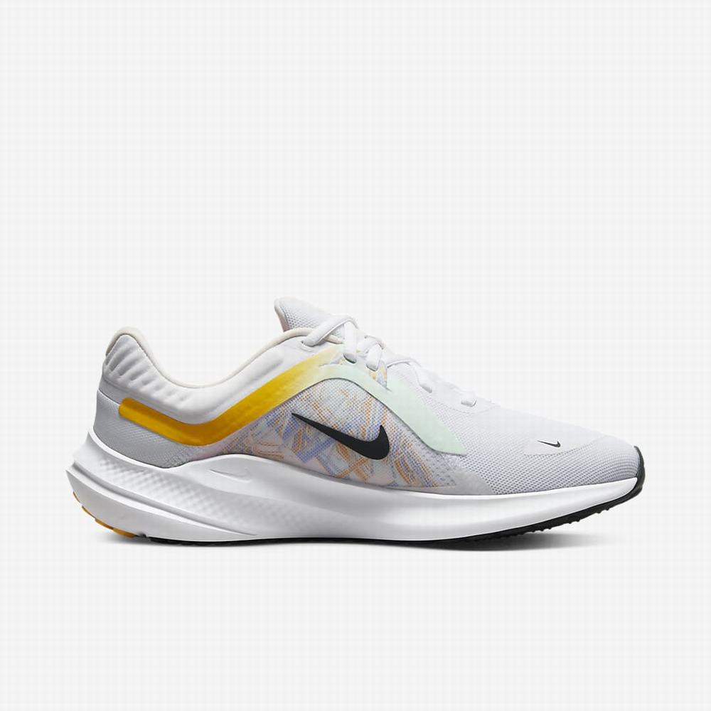 Bezecke Topanky Nike Quest 5 Premium Damske Biele Zlate Ruzove Tmavo Siva | SK724016