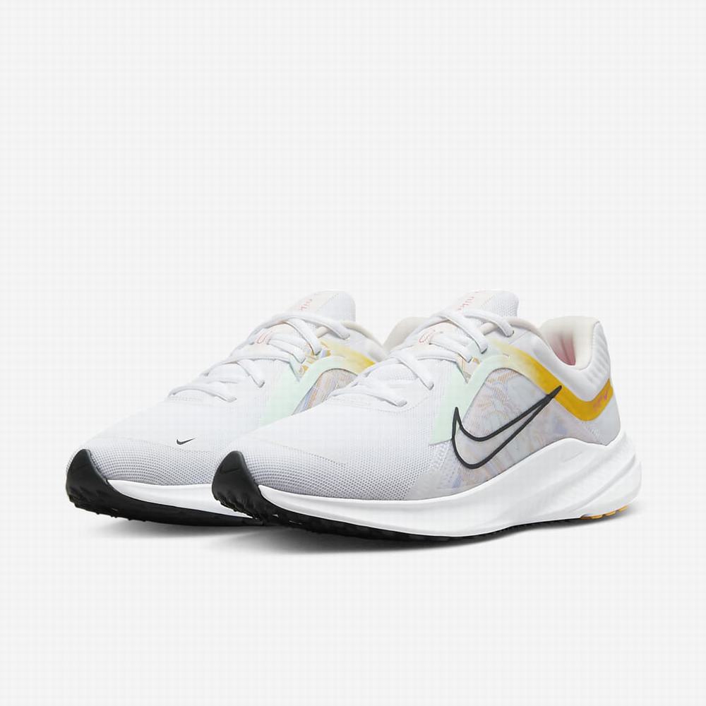 Bezecke Topanky Nike Quest 5 Premium Damske Biele Zlate Ruzove Tmavo Siva | SK724016