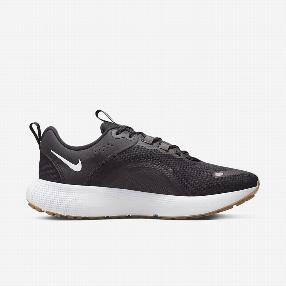 Bezecke Topanky Nike React Escape Run 2 Damske Čierne Tmavo Siva Biele | SK314759