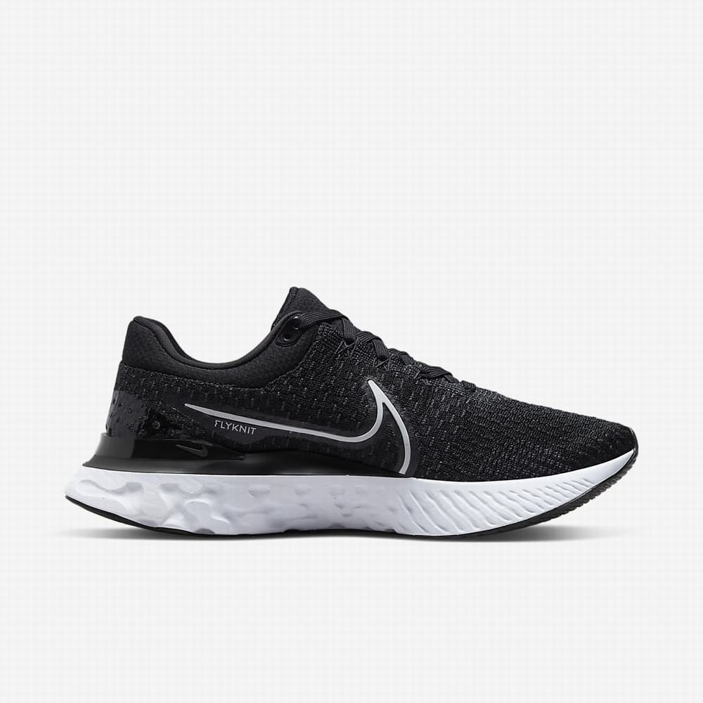 Bezecke Topanky Nike React Infinity Run Flyknit 3 Panske Čierne Biele | SK025917