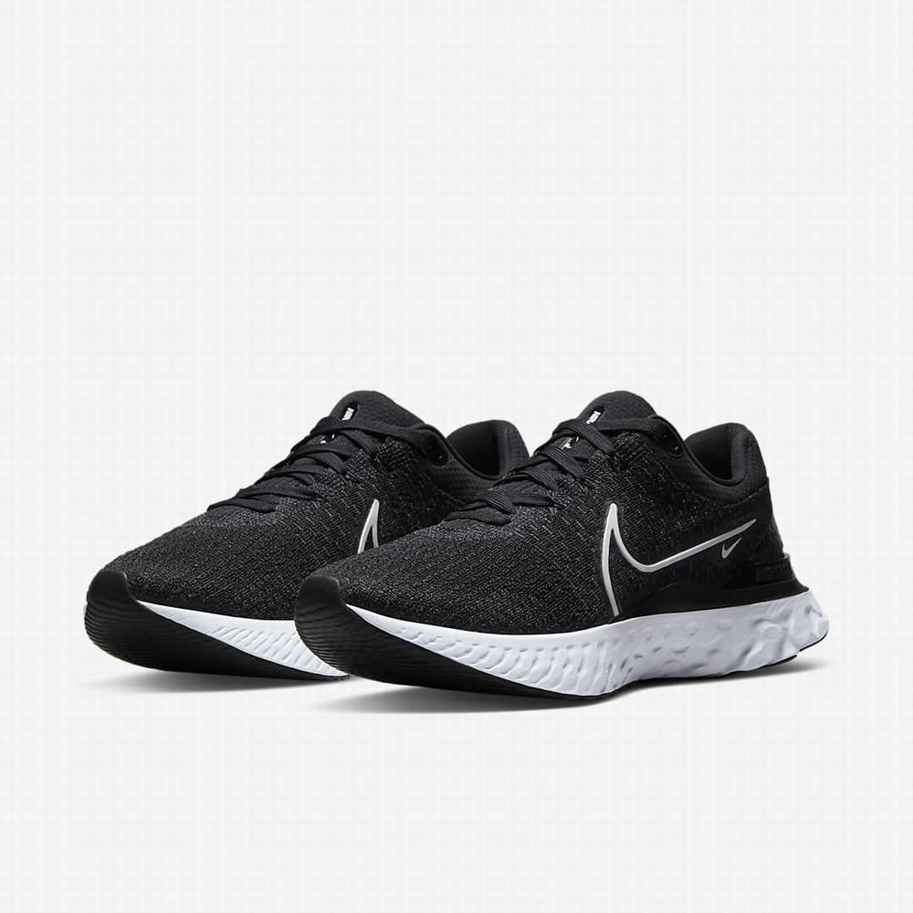 Bezecke Topanky Nike React Infinity Run Flyknit 3 Panske Čierne Biele | SK025917