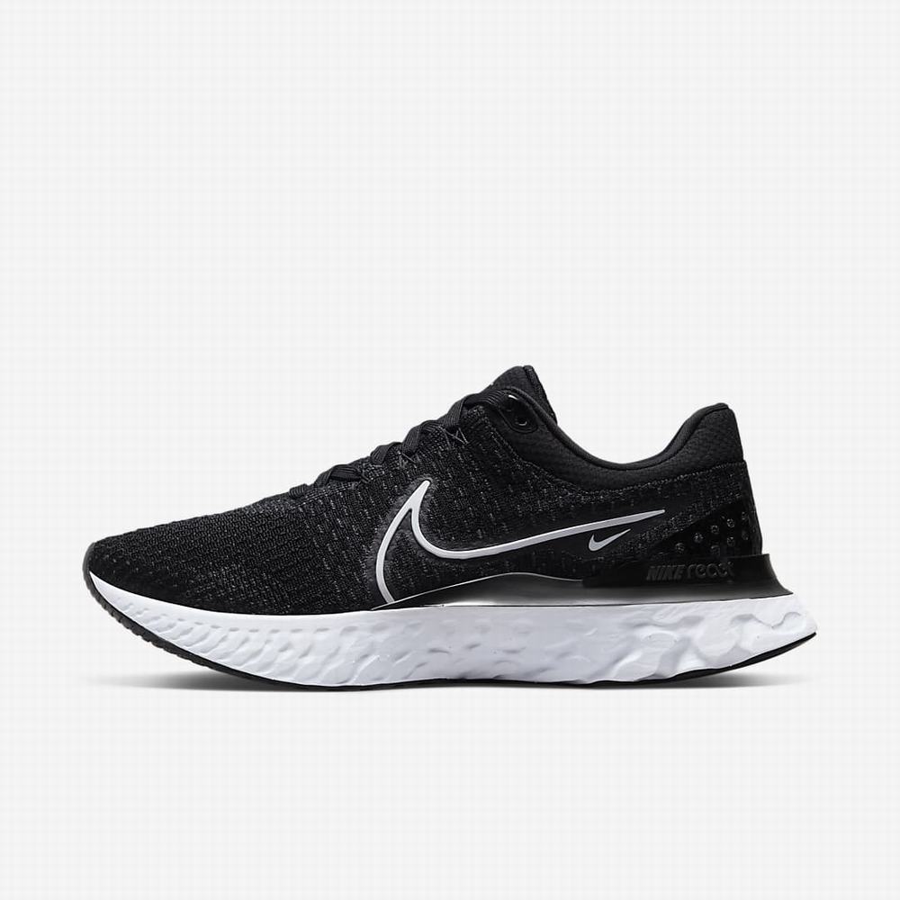 Bezecke Topanky Nike React Infinity Run Flyknit 3 Panske Čierne Biele | SK025917