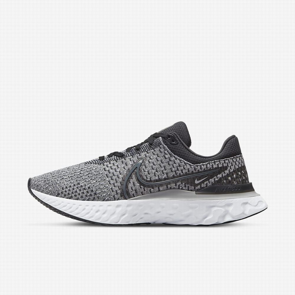 Bezecke Topanky Nike React Infinity Run Flyknit 3 Panske Čierne Siva Biele Tmavo Siva | SK038567