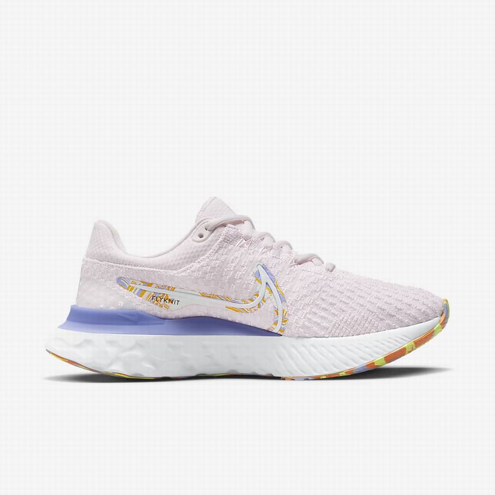 Bezecke Topanky Nike React Infinity Run Flyknit 3 Premium Damske Svetlo Ruzove Zlate Biele | SK398621