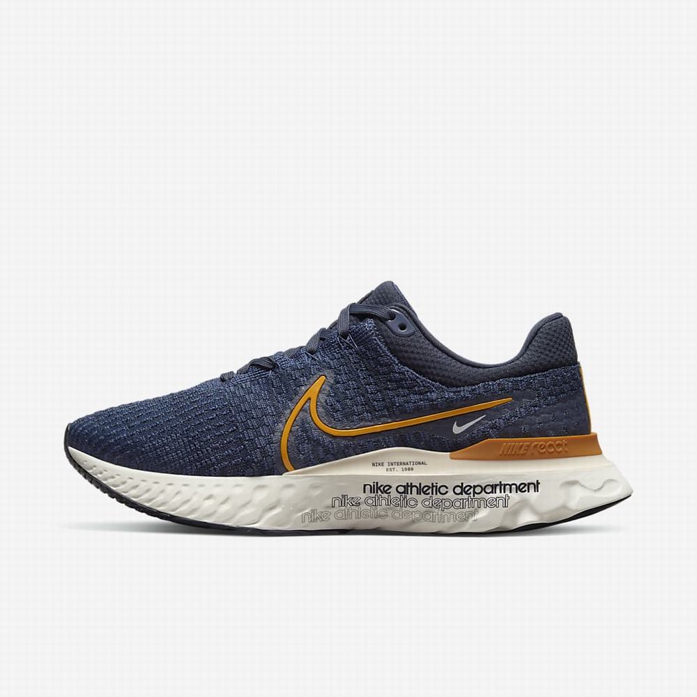 Bezecke Topanky Nike React Infinity Run Flyknit 3 Premium Panske Tmavo Obsidian | SK472836