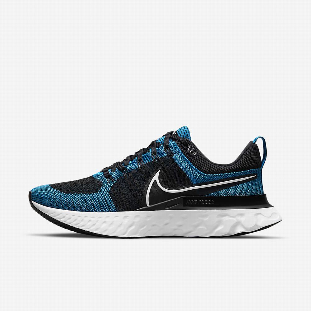 Bezecke Topanky Nike React Infinity Run Flyknit 2 Panske Modre Čierne Biele | SK523049