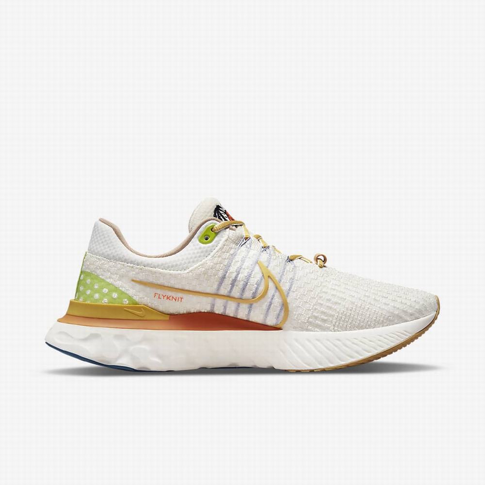 Bezecke Topanky Nike React Infinity Run Flyknit 3 Panske Béžové Modre | SK571023