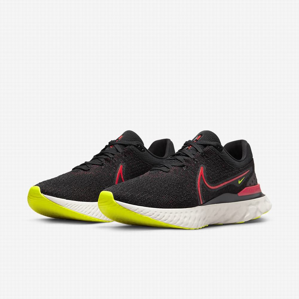 Bezecke Topanky Nike React Infinity Run Flyknit 3 Panske Čierne Červené | SK594831