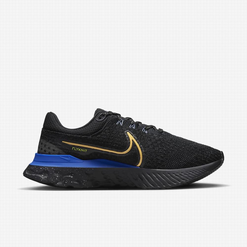 Bezecke Topanky Nike React Infinity Run Flyknit 3 Panske Čierne Kráľovská Modrá Modre | SK683290