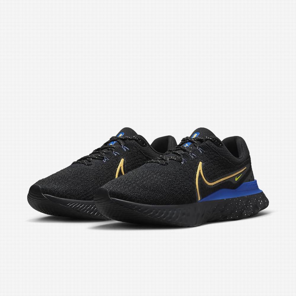 Bezecke Topanky Nike React Infinity Run Flyknit 3 Panske Čierne Kráľovská Modrá Modre | SK683290