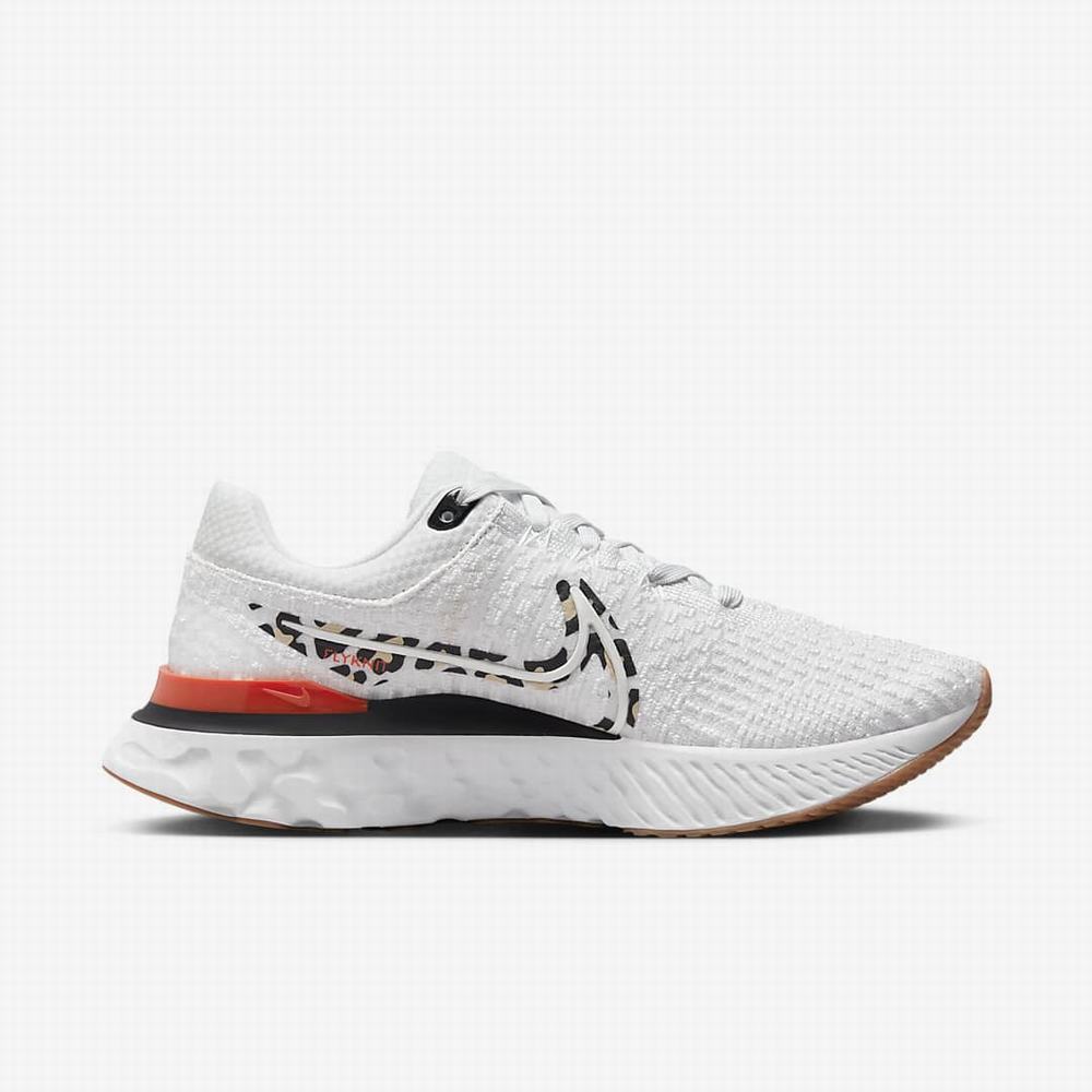 Bezecke Topanky Nike React Infinity Run Flyknit 3 Damske Platina Oranžové Čierne Metal Biele | SK719684