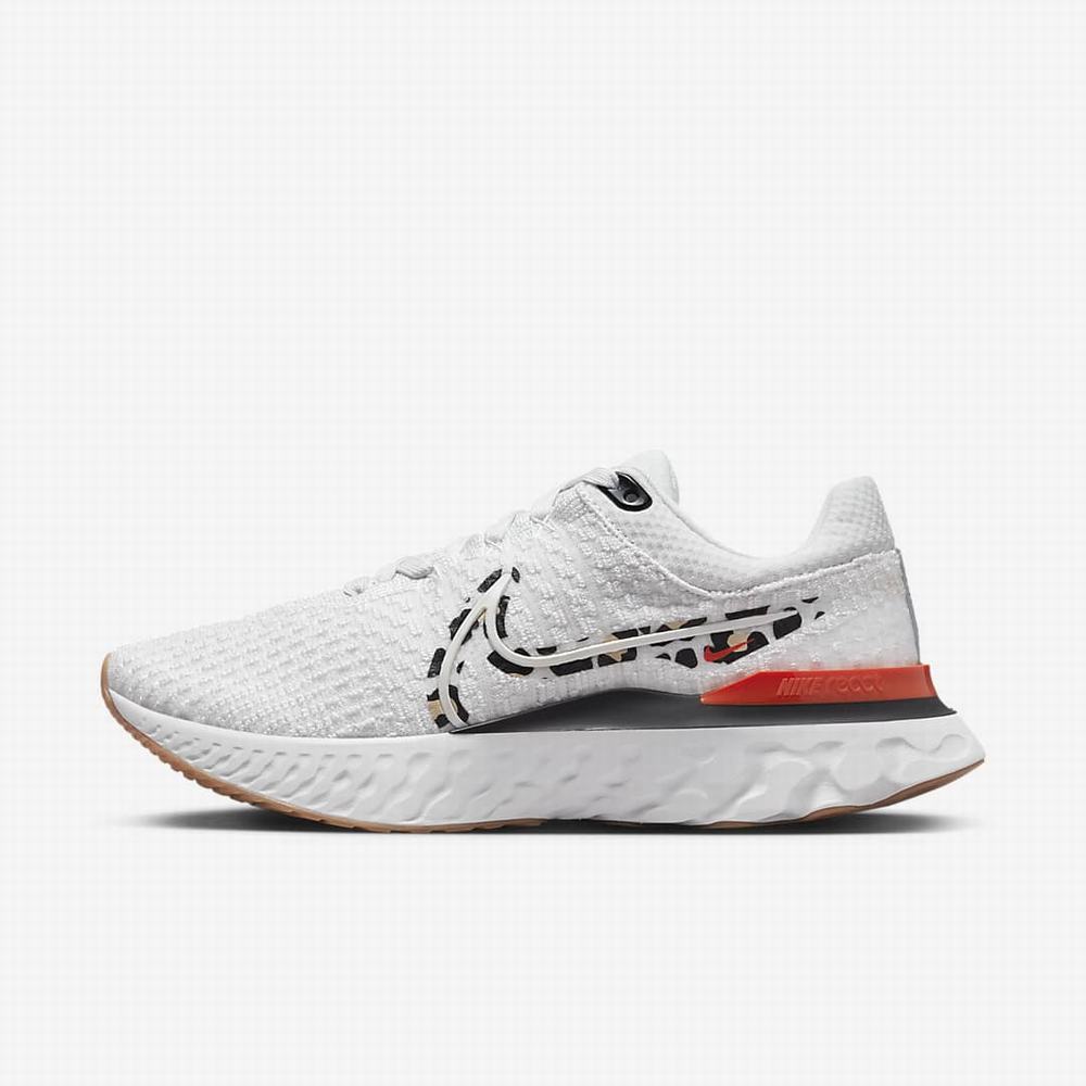 Bezecke Topanky Nike React Infinity Run Flyknit 3 Damske Platina Oranžové Čierne Metal Biele | SK719684